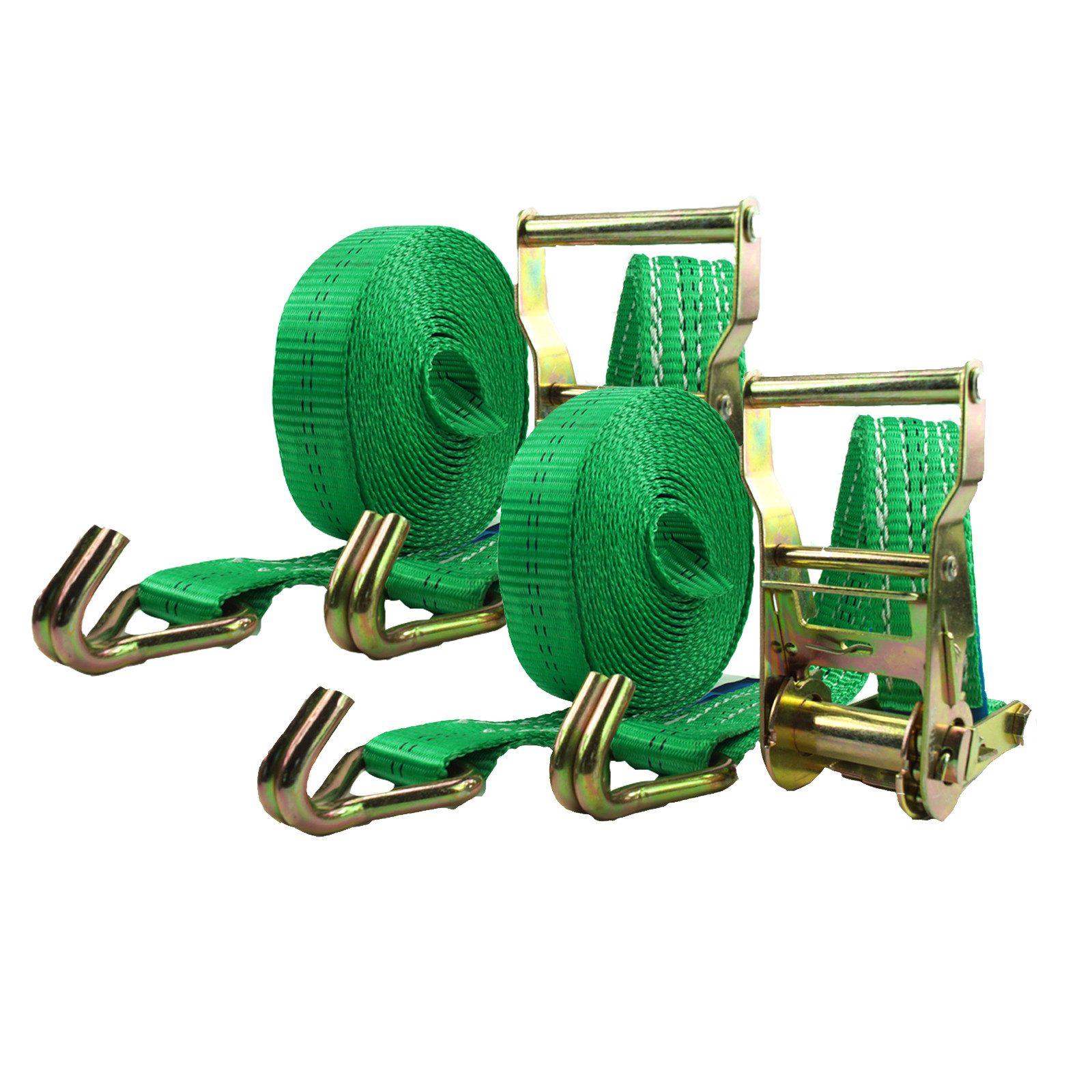 Spanngurt 2x Profi Ratschen Spanngurt Zurrgurt 2-tlg 6m 2t 2to TÜV/GS GRÜN