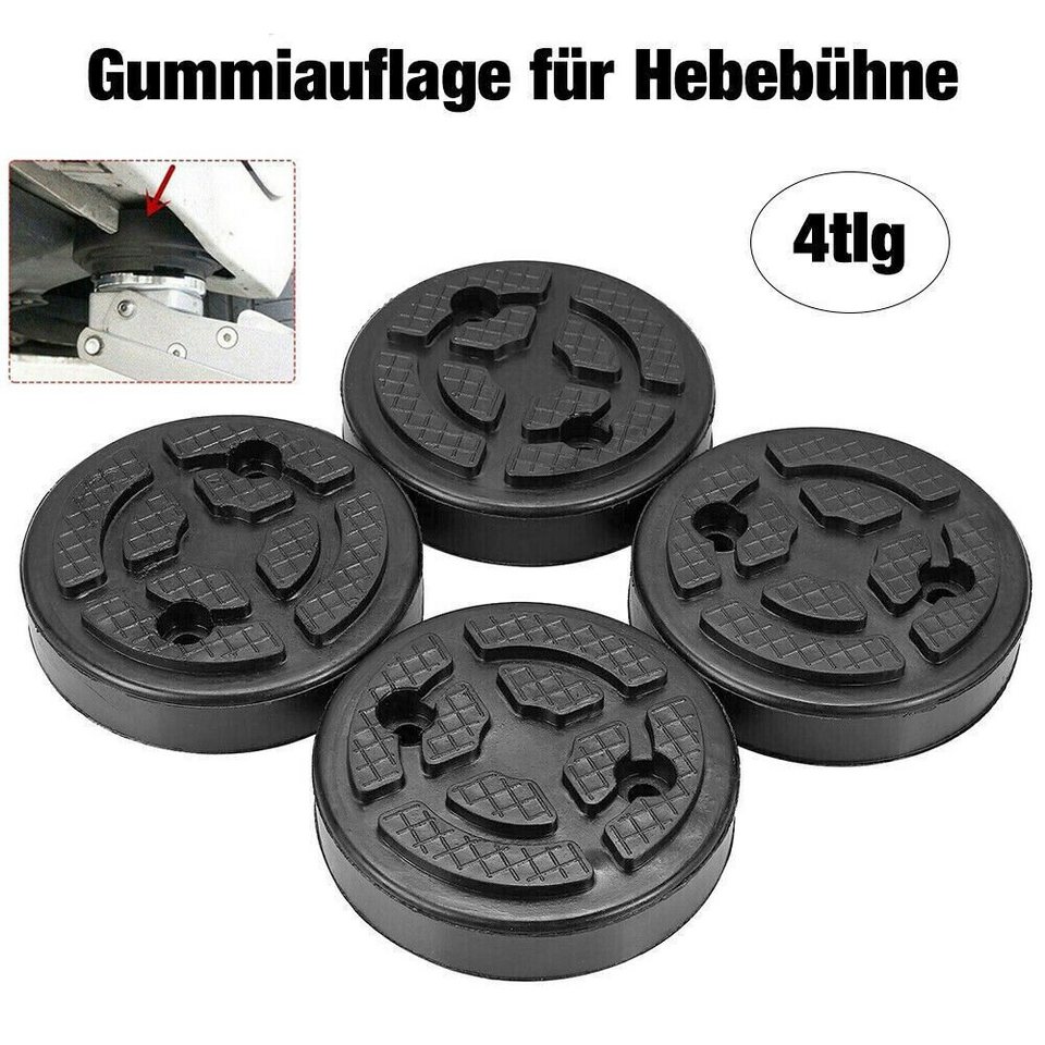 BlingBin Wagenheber Gummiauflage 4 Stück Wagenheberauflage Gummiblock  Hebebühne, 4er/ Set, 4-tlg., 4X, für Wagenheber und Hebebühnen