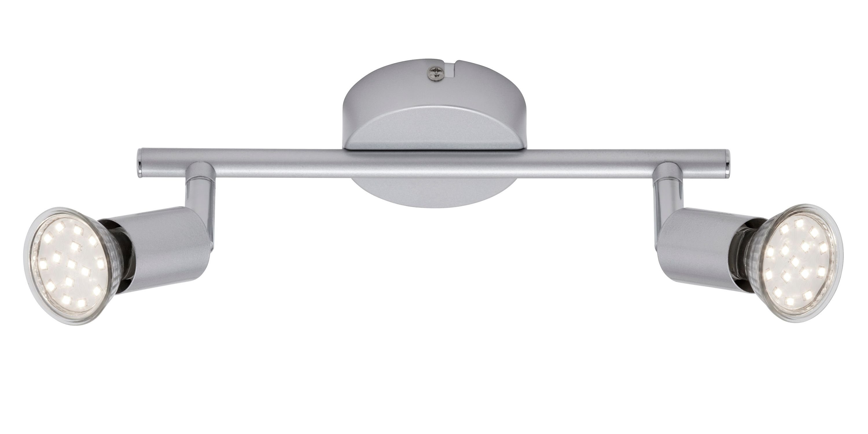 Briloner Leuchten LED GU10, titanfarbig, LED Warmweiß, Deckenspots Deckenlampe 2906-024, wechselbar