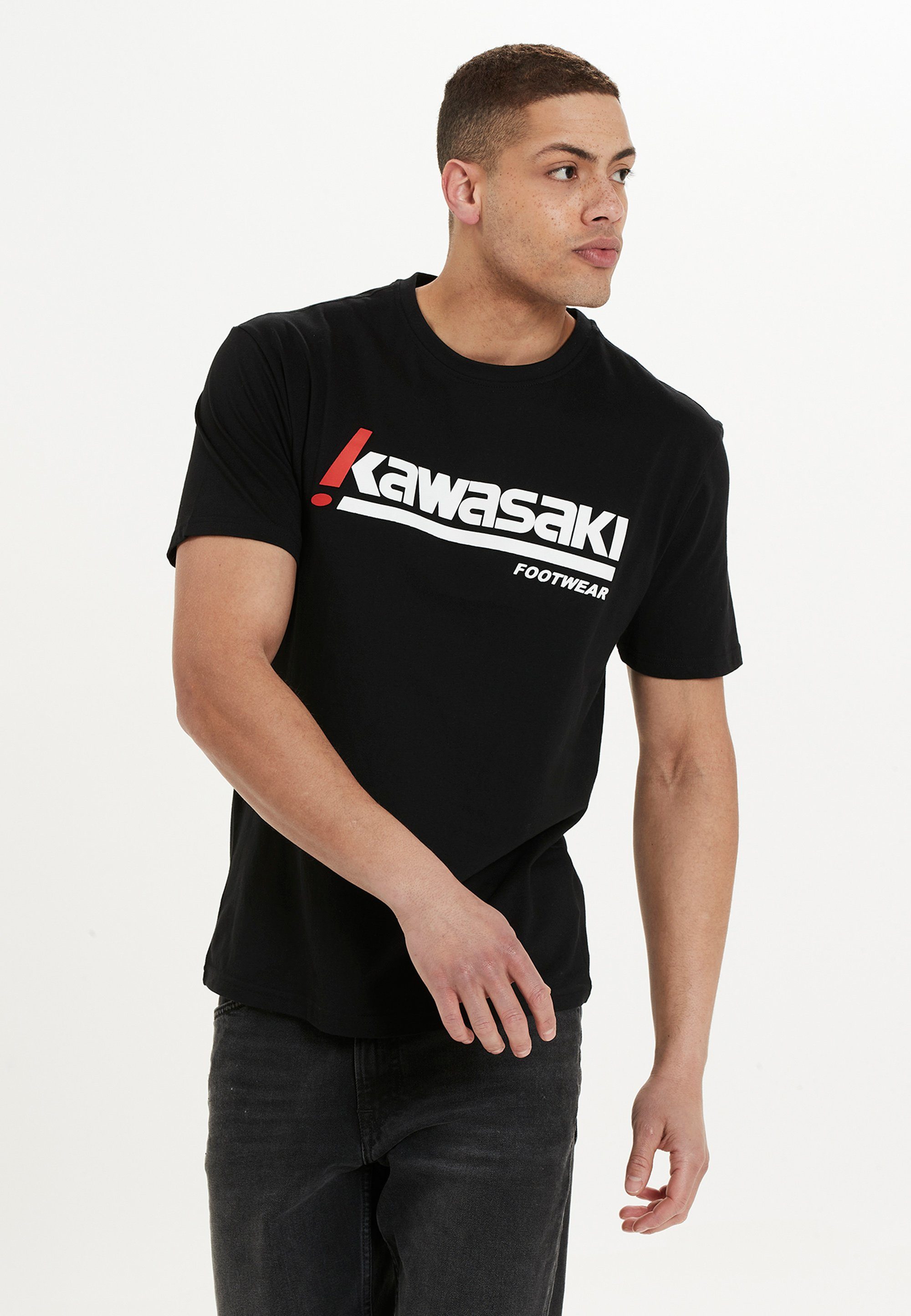 Kawasaki T-Shirt Kabunga mit großem Markenprint