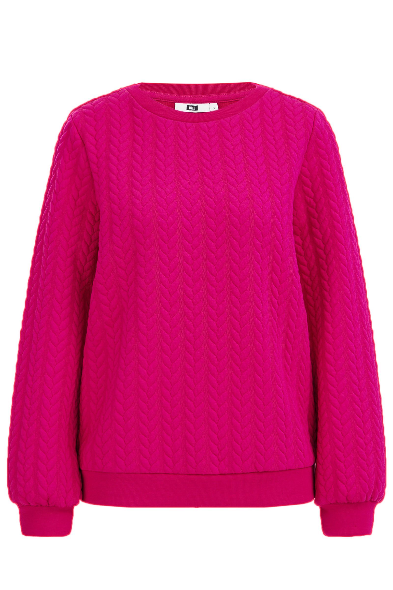 WE Fashion Sweatshirt (1-tlg) Fuchsia