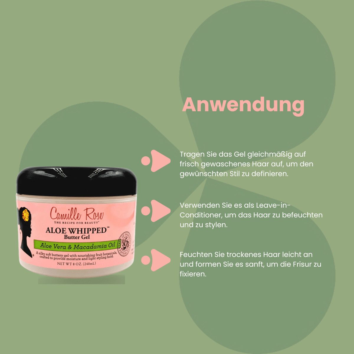 Camille Rose Haarbutter Camille Rose Aloe Whipped Butter Gel 240ml