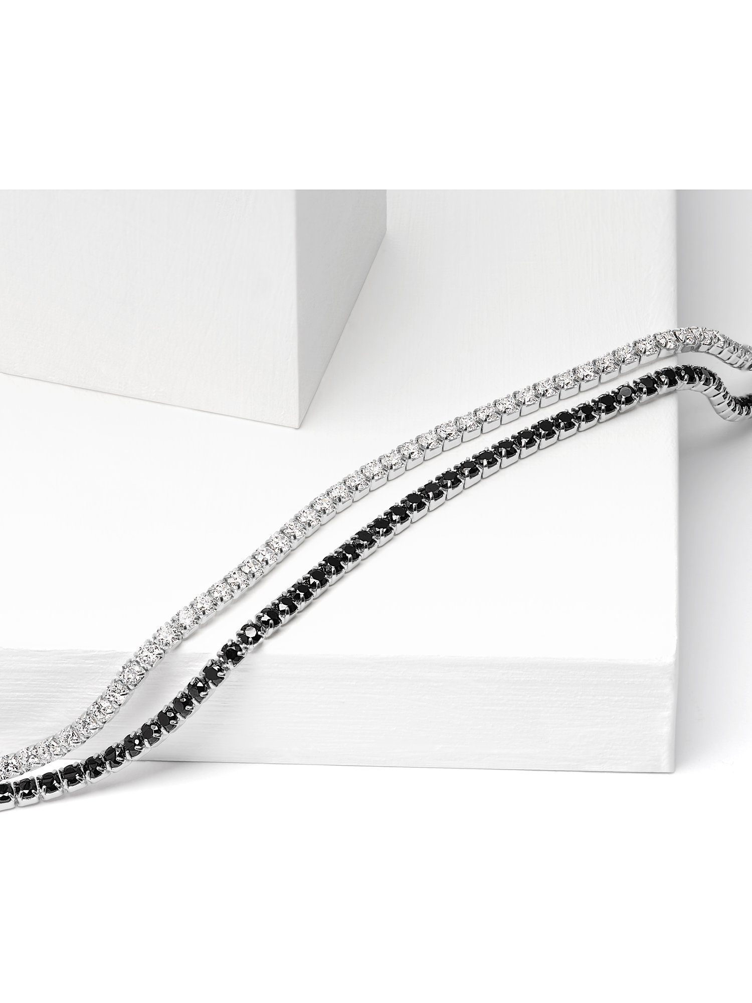 JETTE Armband JETTE Damen-Armband 925er Silber Zirkonia, OPPOSITE