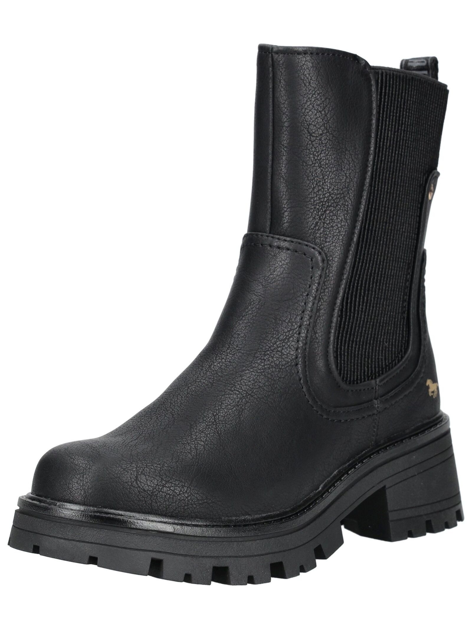 MUSTANG Stiefelette Lederimitat/Textil Stiefelette günstig online kaufen