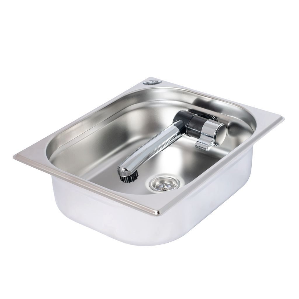 ad-ideen Waschbecken 12V Camping Spüle Bausatz 325x265x100mm Integ. 19L T4 T5 T6