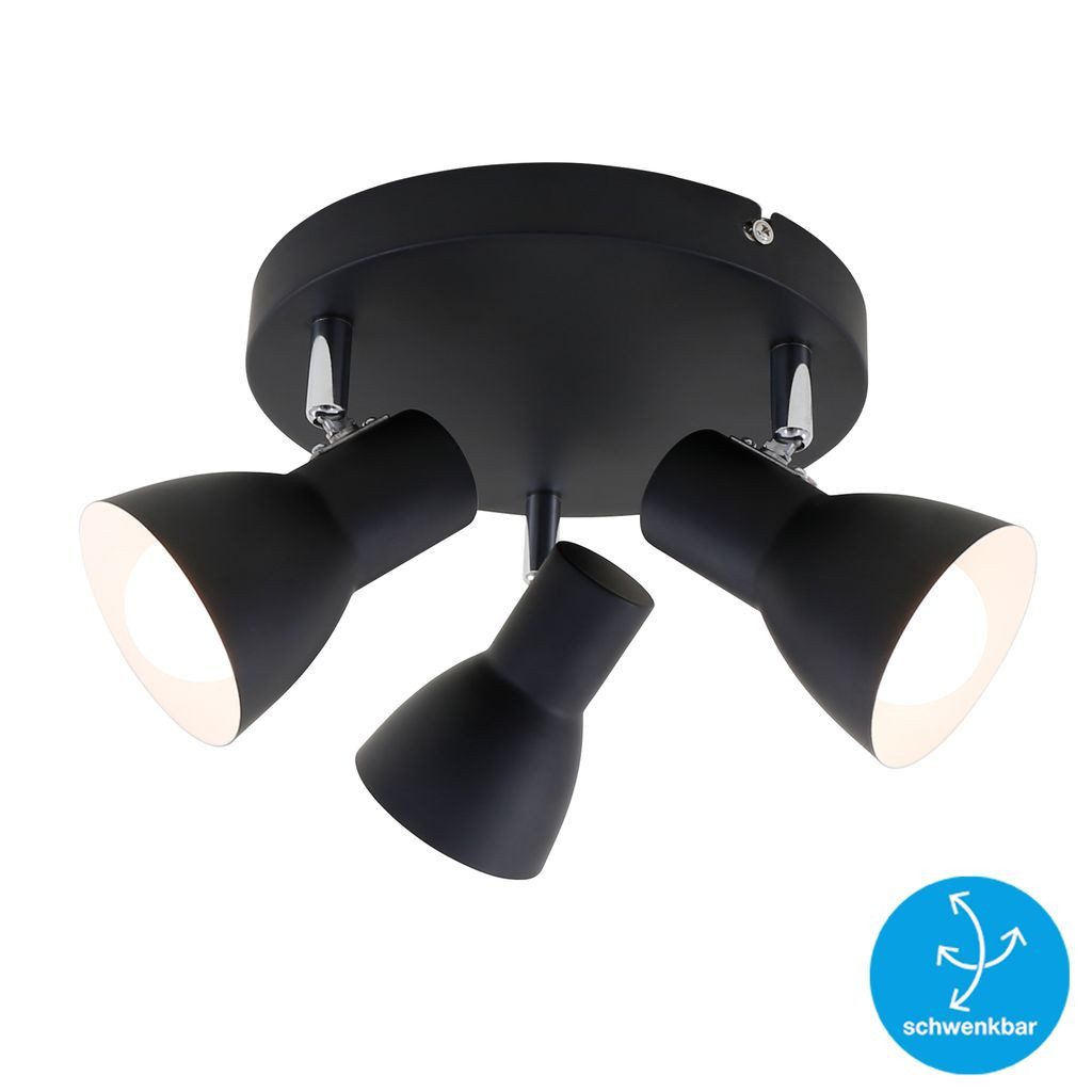 Briloner Leuchten LED Deckenleuchte 2860-035, ohne Leuchtmittel, 2700K - Extra-Warmweiß, Deckenlampe dreh- und schwenkbar