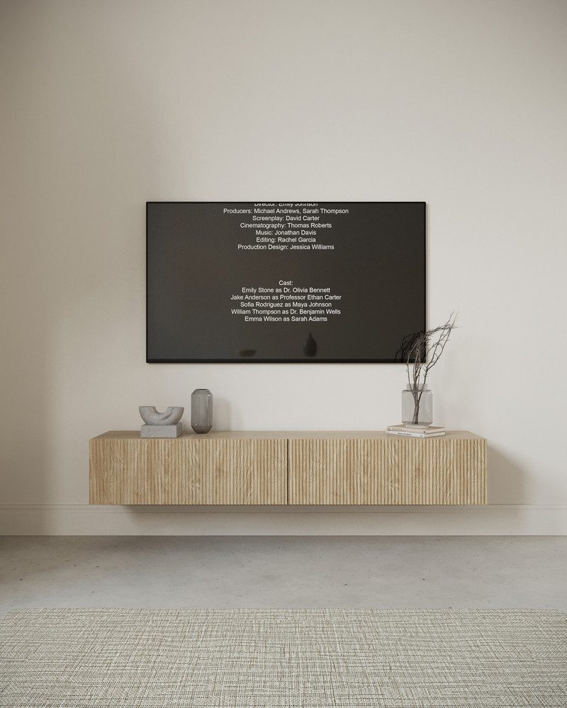 Selsey TV-Schrank NOLIE hängend 2-türig mit Lamellenfronten