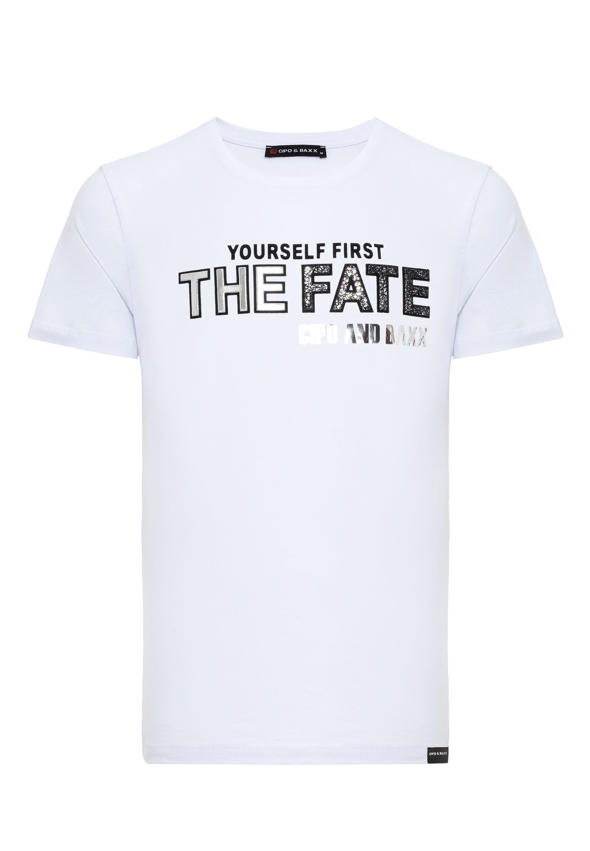 Cipo & Baxx T-Shirt T-Shirt mit Rundhals-Ausschnitt günstig online kaufen