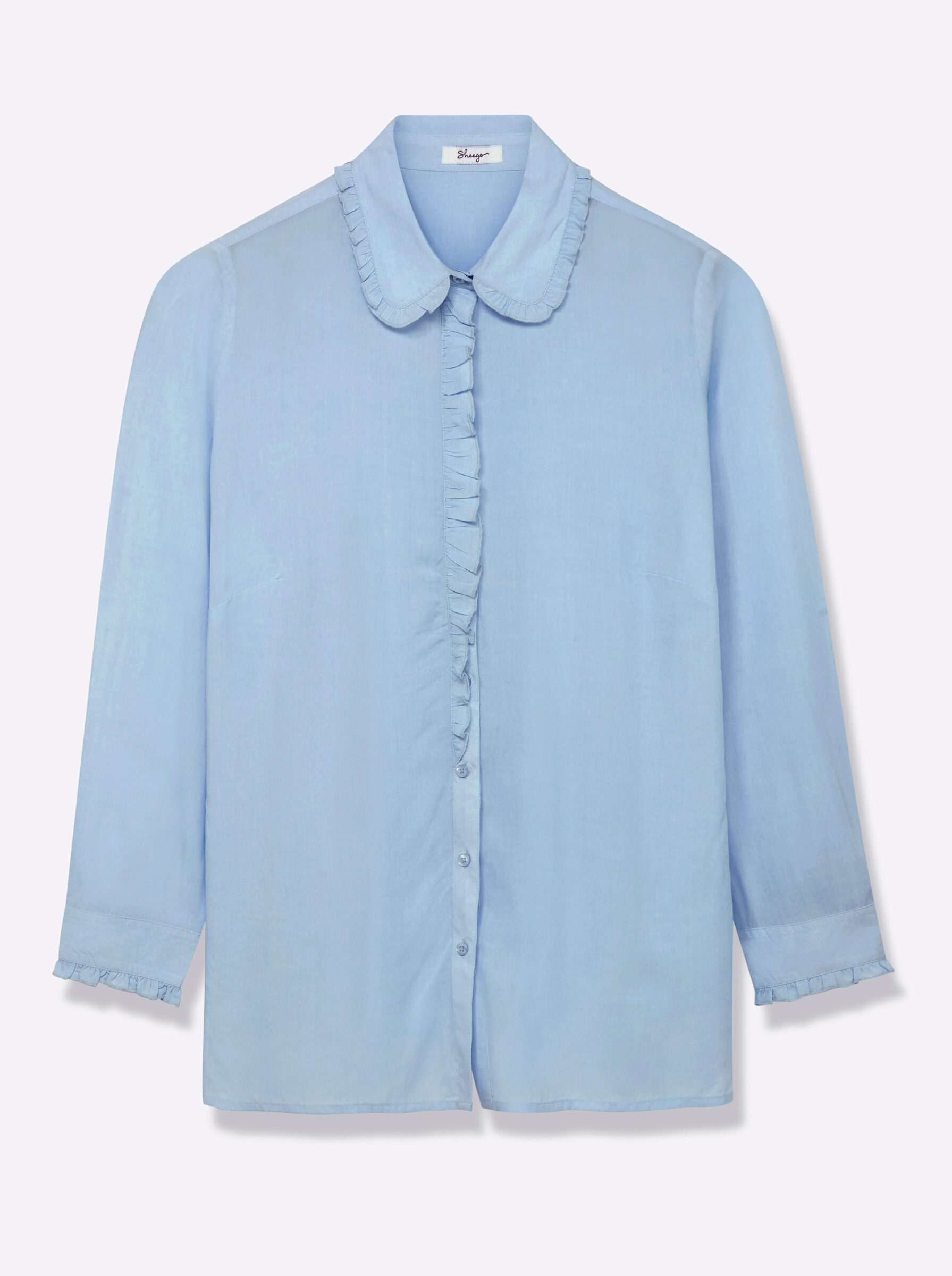 Klassische Bluse Bluse Langarm