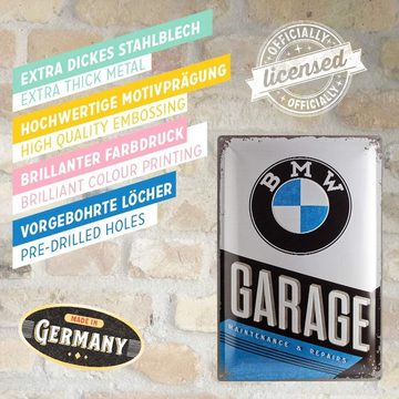 Nostalgic-Art Metallschild Blechschild 40 x 60 cm - BMW - BMW Garage