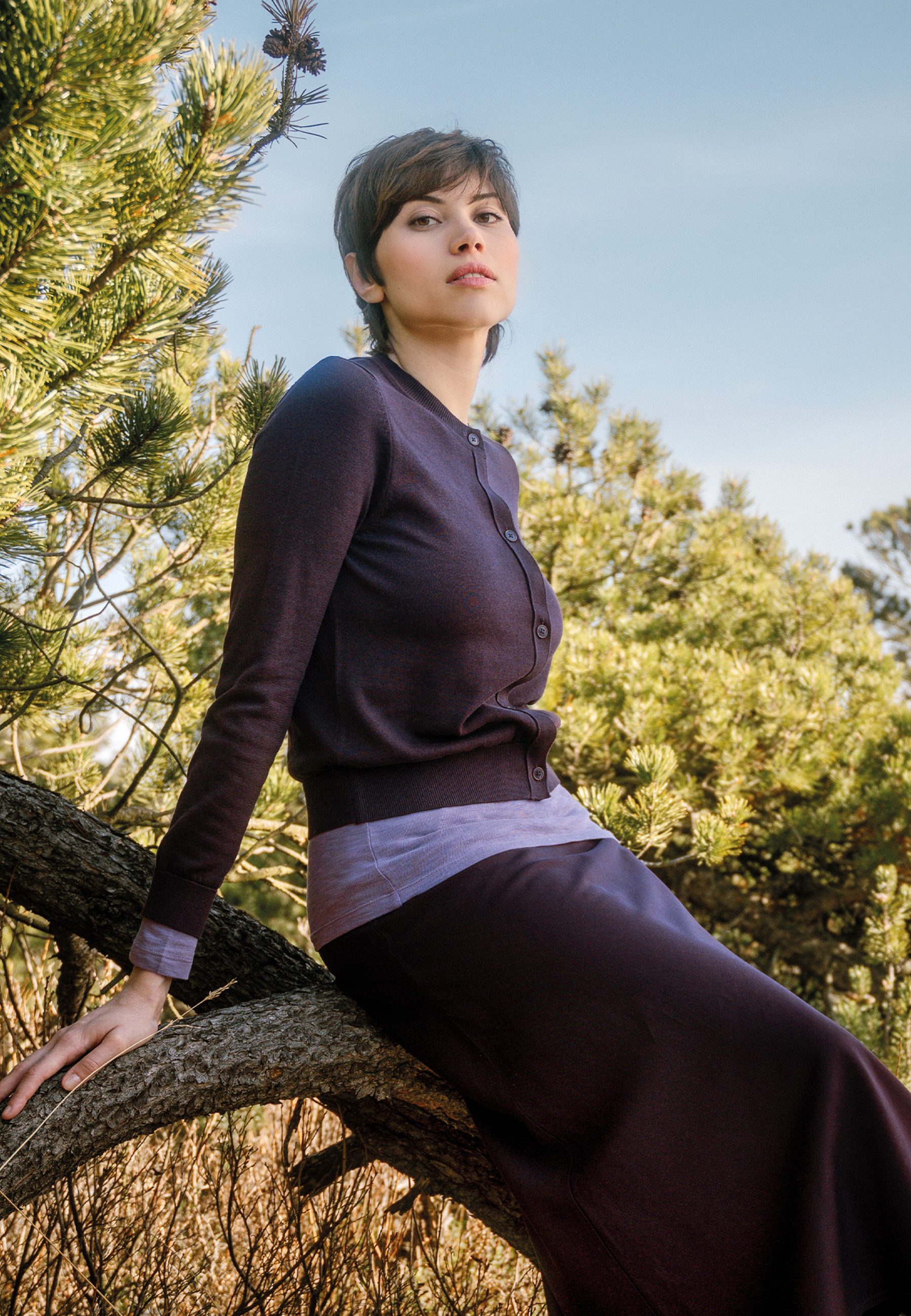 LIVING CRAFTS Strickjacke SCARA GOTS zertifiziert