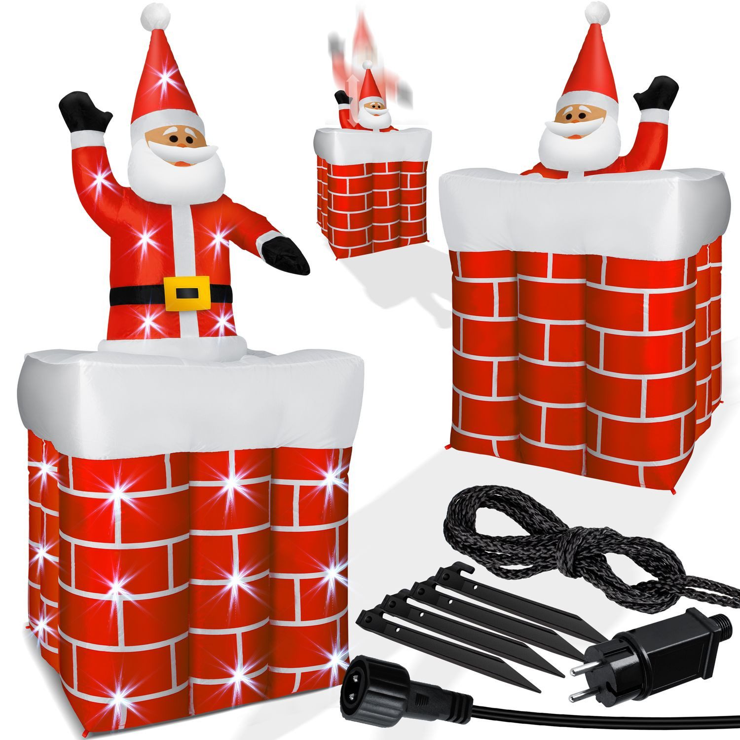 KESSER Weihnachtsfigur, Aufblasbarer Weihnachtsmann 178cm Groß günstig online kaufen