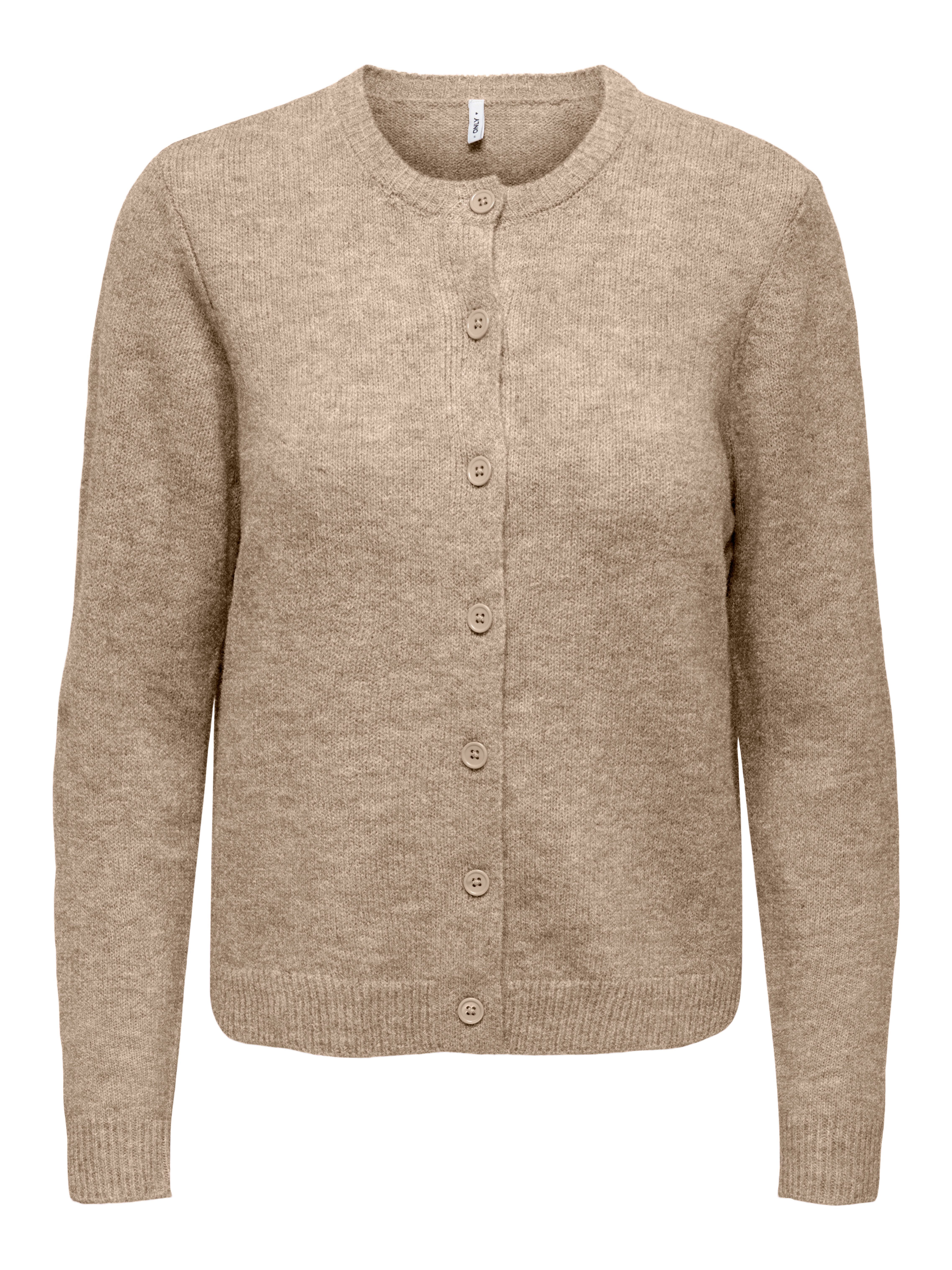 ONLY Strickjacke ONLOLIVIA LS O-NECK CARDIGAN CC KNT Materialmix, regular fit