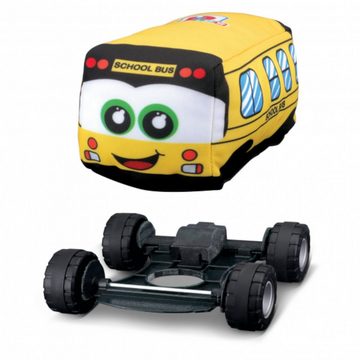 bbJunior Spielzeug-Auto 16-89052 - Spielzeugauto - Schulbus (15cm, gelb), Weicher Stoff und einfach zu reinigen