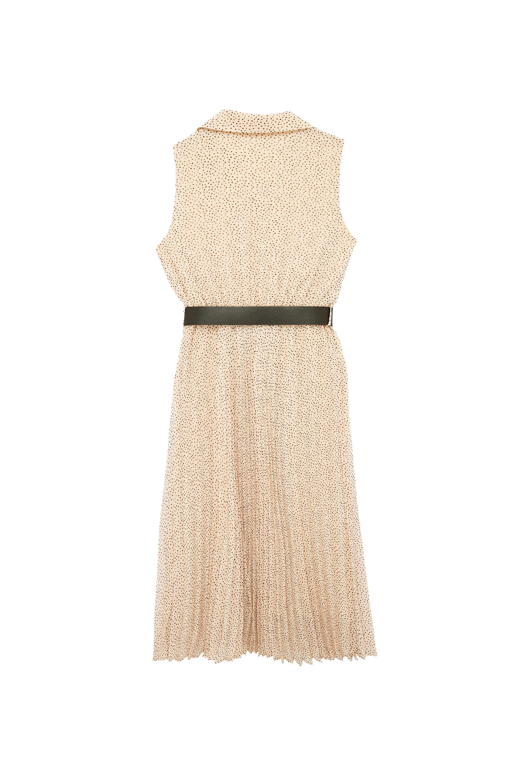 Koton Badekleid Mit Bauchgurt Schmales Plissee Midikleid