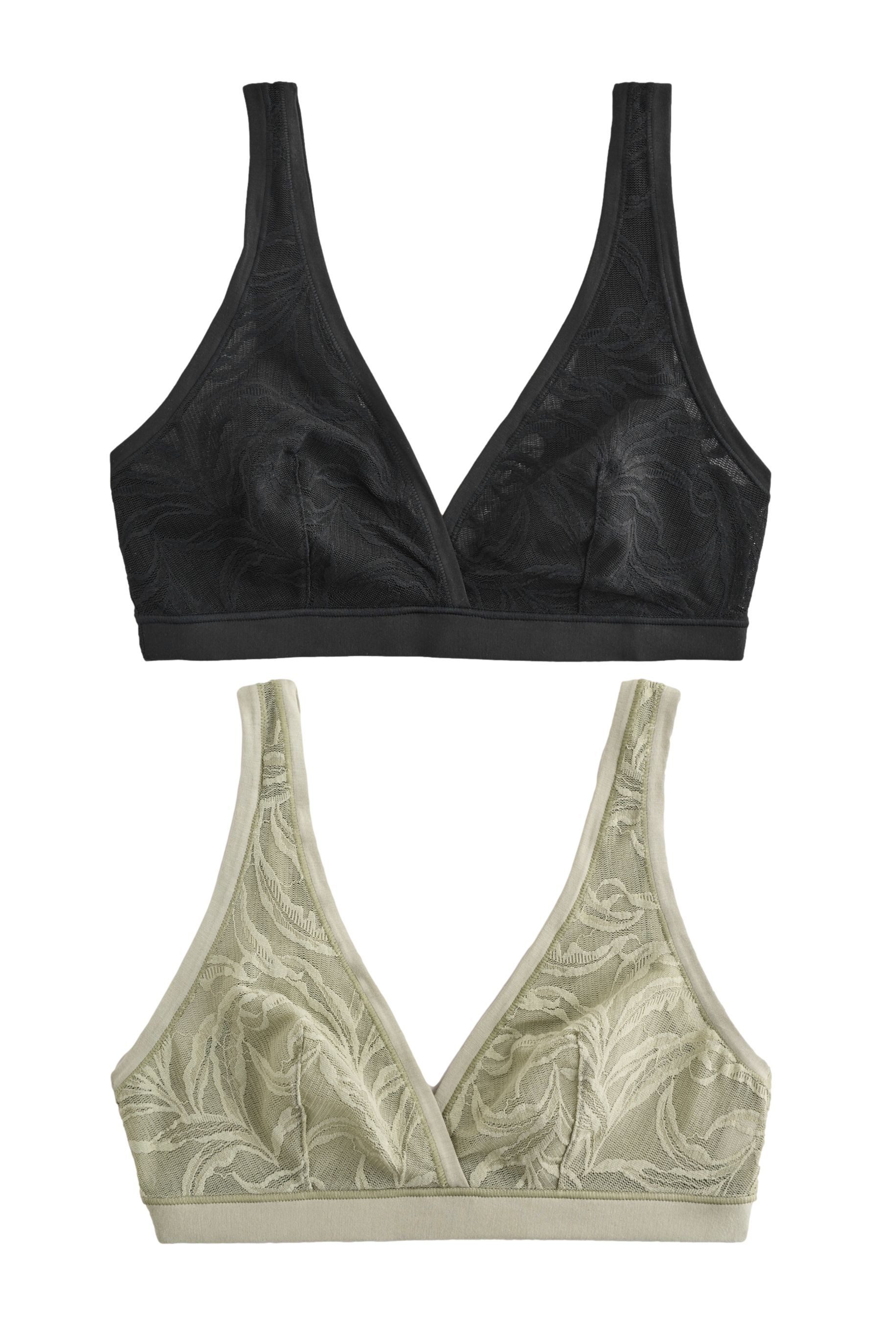 Bralette-BH Angerauter Ultimate Soft Bustier-BH mit Spitze