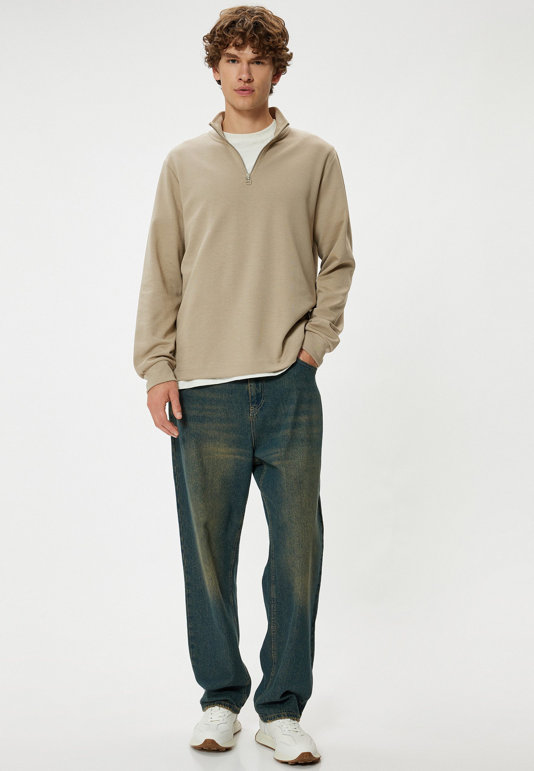 Koton Sweatshirt Halbreißverschluss Regular