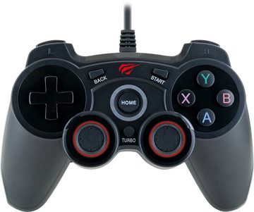 Schwaiger GPC18 Gaming-Controller (Controller für PC, Playstation3 und Android-Plattformen, 1 St., Vibrationsfunktion, hochpräzise 360° Rundum-Joysticks)