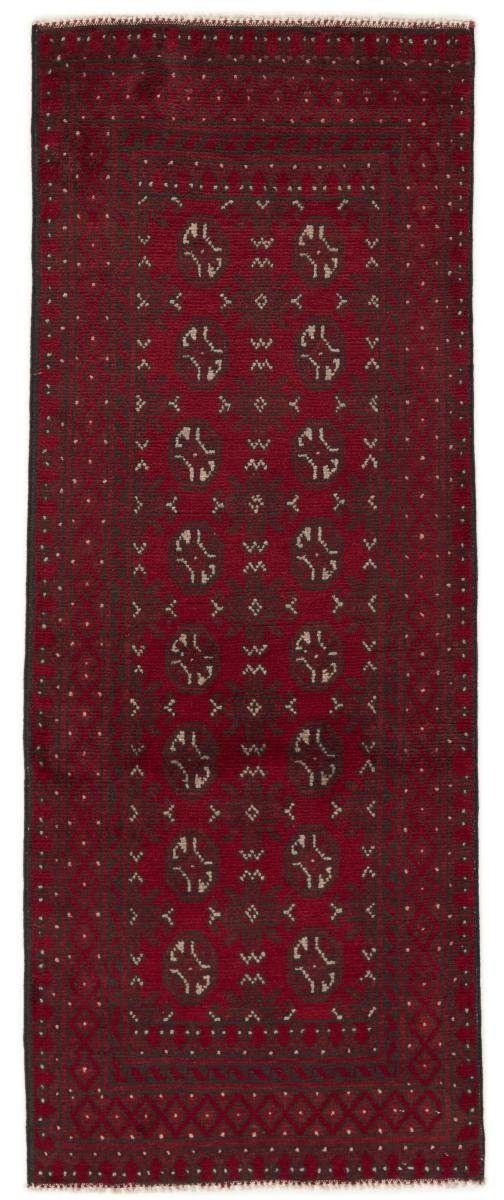 Orientteppich Afghan Akhche 76x196 Handgeknüpfter Orientteppich Läufer, Nain Trading, rechteckig, Höhe: 6 mm