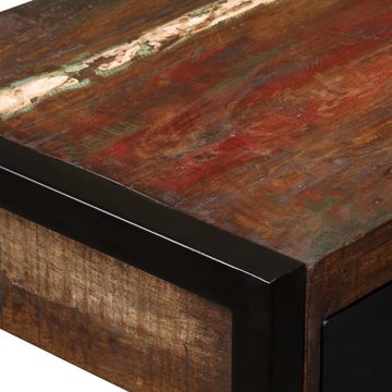 furnicato Schreibtisch mit 2 Schubladen Altholz Massiv 120x50x76 cm