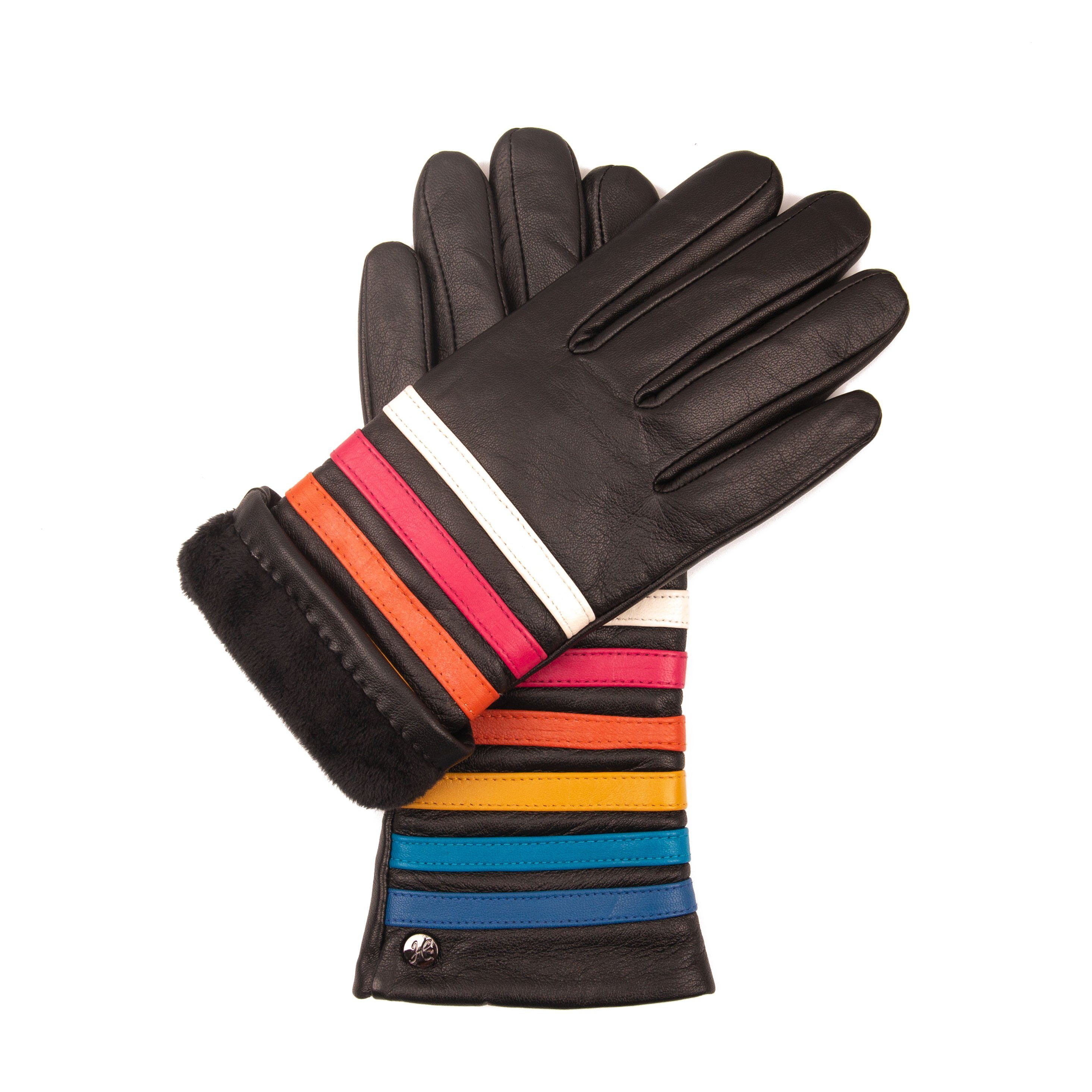 Hand Gewand by Weikert Lederhandschuhe Ms PRIDE - Hochwertige Damen Lederhandschuhe gefüttert, Touchscreen