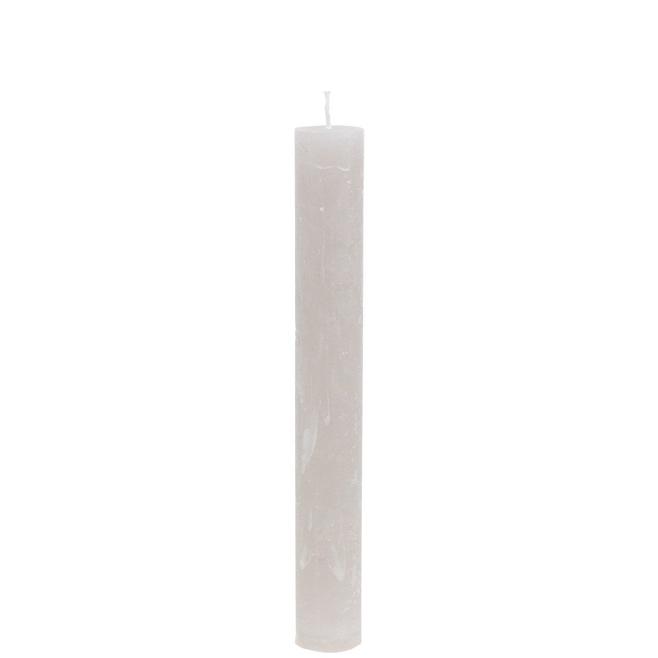 Florists Products Spitzkerze Stabkerzen durchgefärbt Grau Ø34mm x 240mm 4er-Set lange, 4 Stück