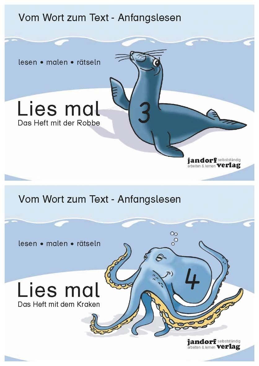 Schulbuch Lies mal - Die Hefte Band 3 und Band 4 im Paket (Robbe und Krake) Vom Peter Wachendorf
