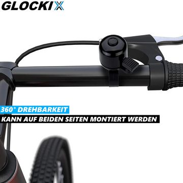 MAVURA Fahrradklingel GLOCKIX Premium Fahrrad Klingel Glocke Fahrradglocke, Mountainbike Rad MTB Rennrad schwarz laut