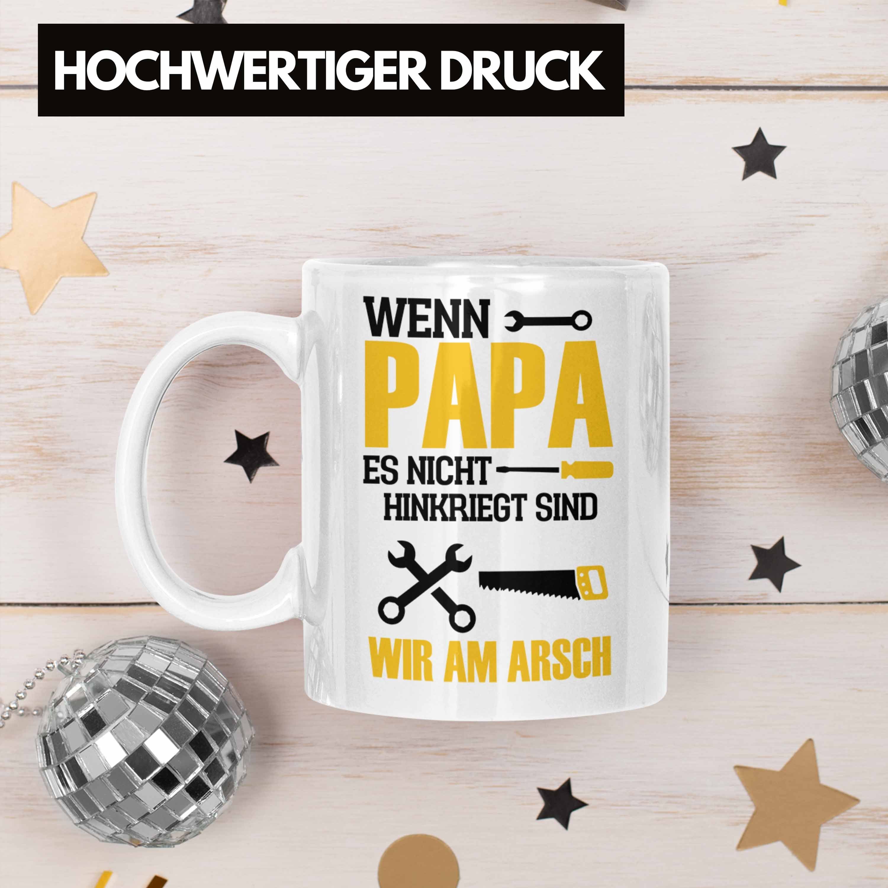 Trendation Tasse Tasse den Vatertag Es besten Nicht zum Papa Weiss Hinkriegt für Wenn Ge Papa