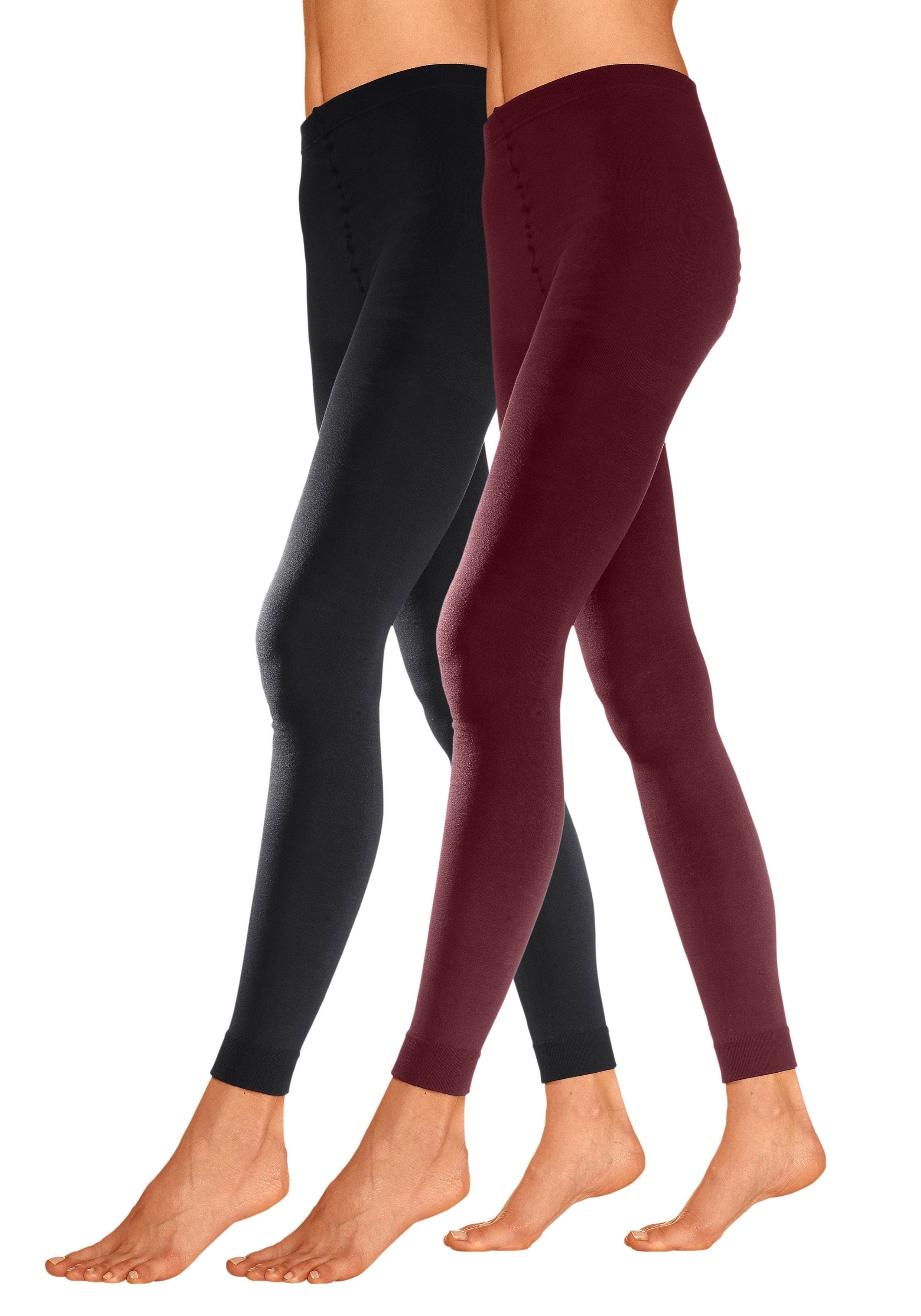 Lavana Thermoleggings (2er-Pack) innen leicht angeraut
