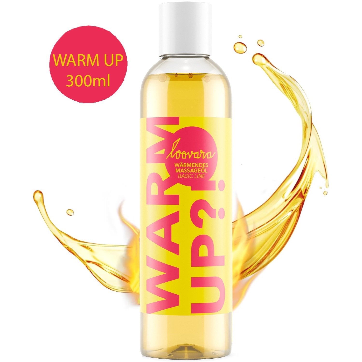 Loovara Gleit- & Massageöl LOOVARA Massageöl Warm Up?! 300ml, Sinnliches Massageöl mit sanftem Wärme-Effekt