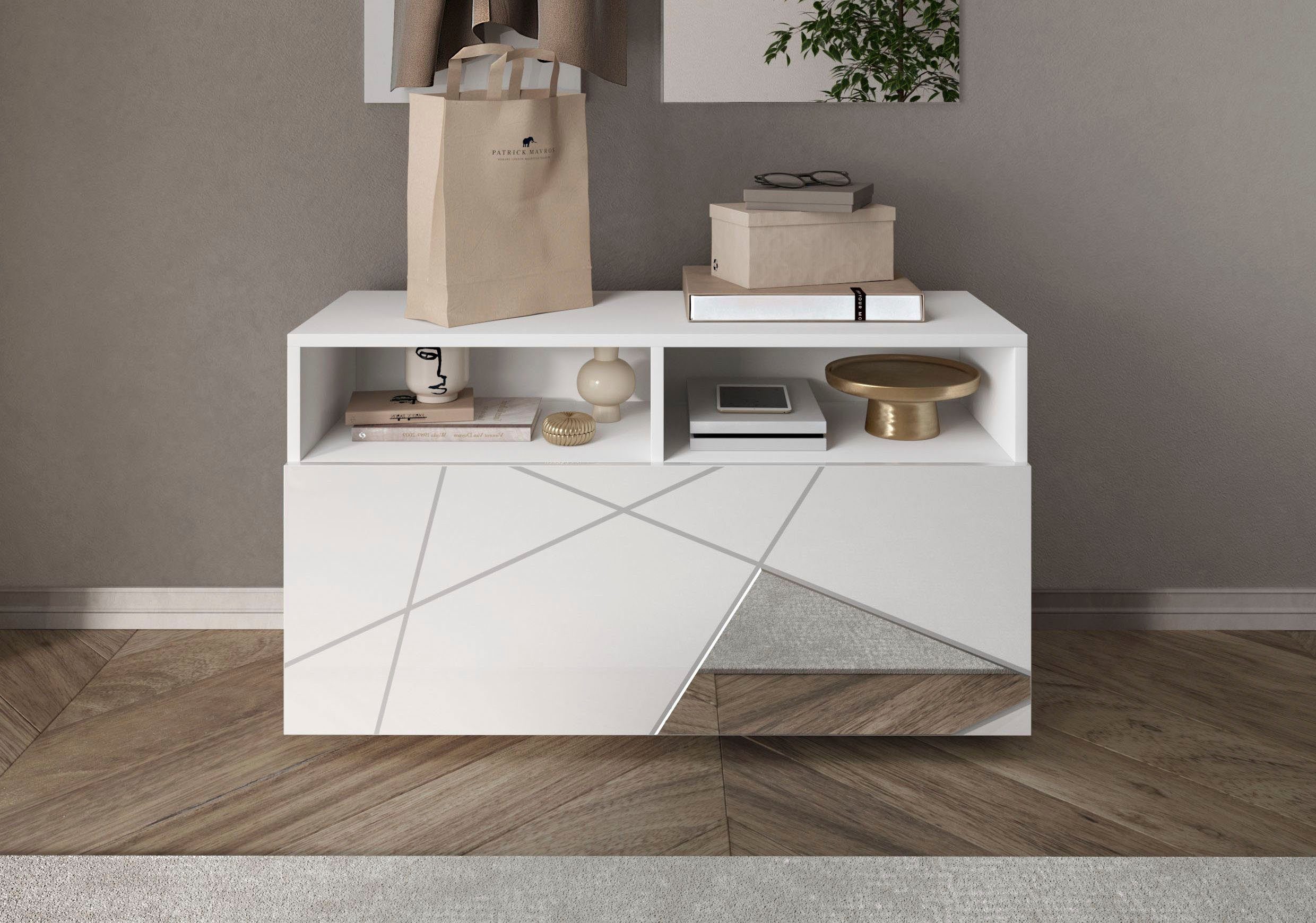 Breite LC Garderobenschrank cm 91 Vittoria