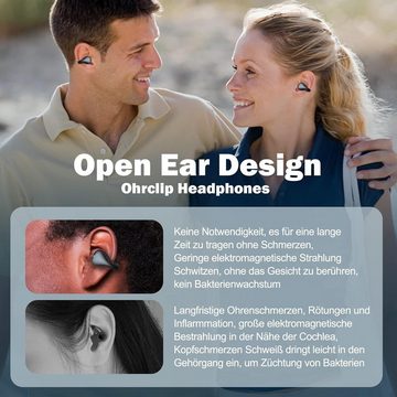 Xmenha IP5-zertifiziert für Wasserdichtigkeit und Schutz Open-Ear-Kopfhörer (Leichtes und schmerzfreies Trageerlebnis dank innovativer Ohrbügel-Technologie und hautfreundlicher Materialien., Fortschrittliche für unbeschwerten Hörgenuss und maximale Flexibilität)