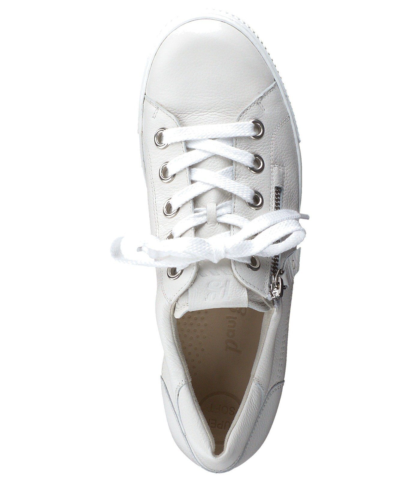 Green Glattleder Sneaker Paul Ivory Sneaker