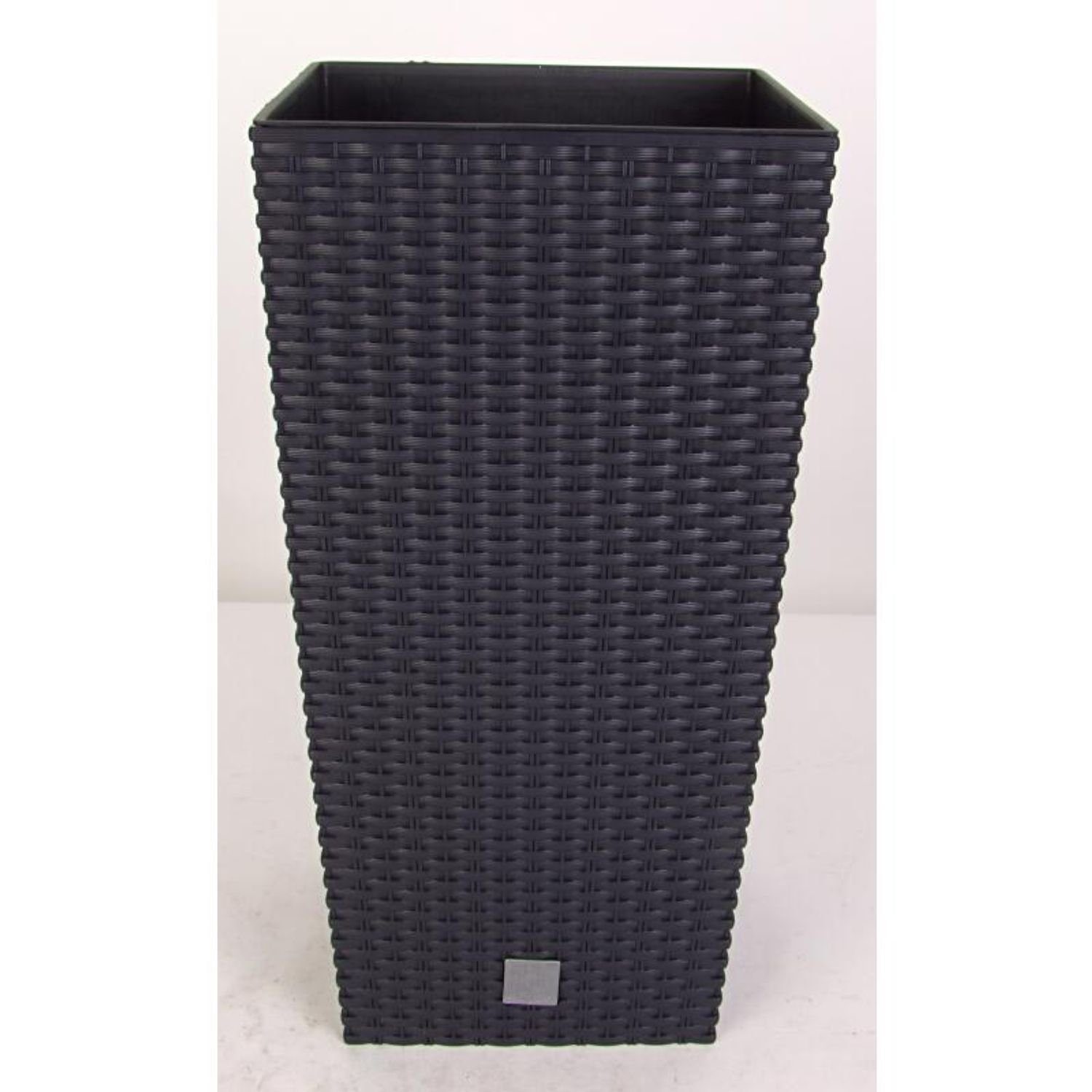 Prosperplast Pflanzkübel Polyrattan-Pflanztopf mit Einsatz Rattanoptik 26 x 50,5 x 26cm