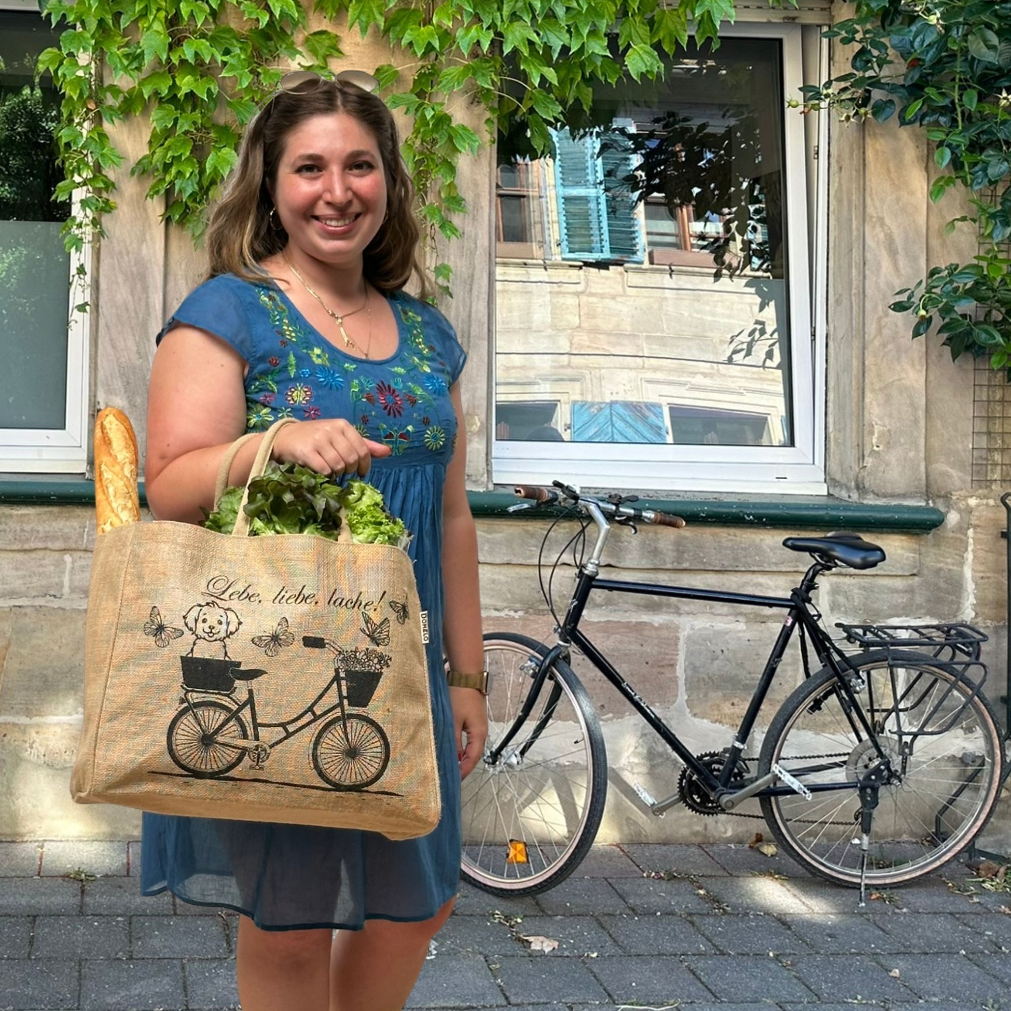 Domelo Einkaufskorb Jute, Vegan Einkaufstasche, Korbtasche, Shopping bag, A günstig online kaufen