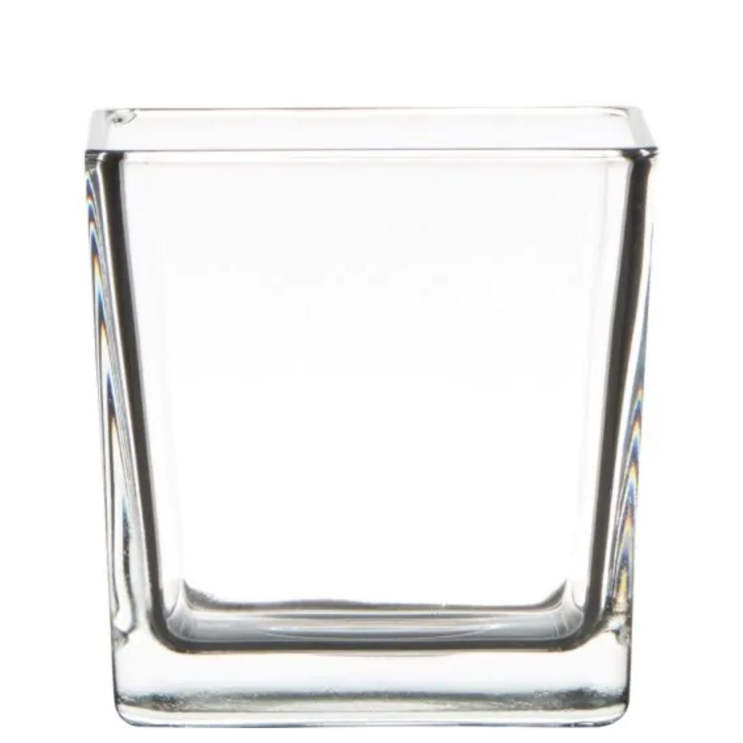 Hakbijl Glass Teelichthalter CUBE, Farbe: Transparent, Höhe: 10cm