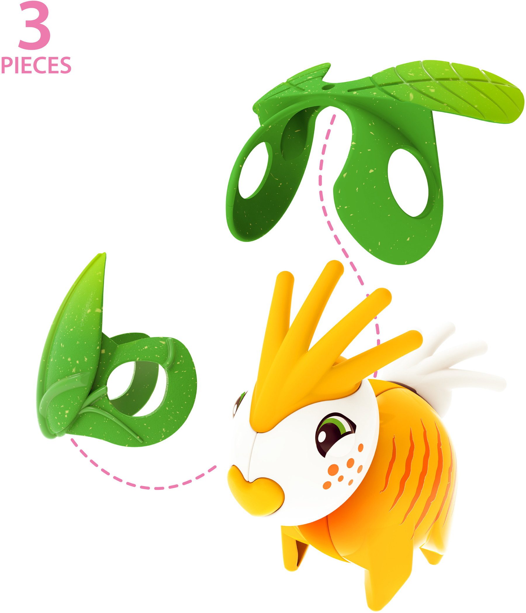 BRIO® Spielfigur Flora Spielfigur Dandelion im Blatt-Outfit 2 Teile 1 Flora Figur 36212