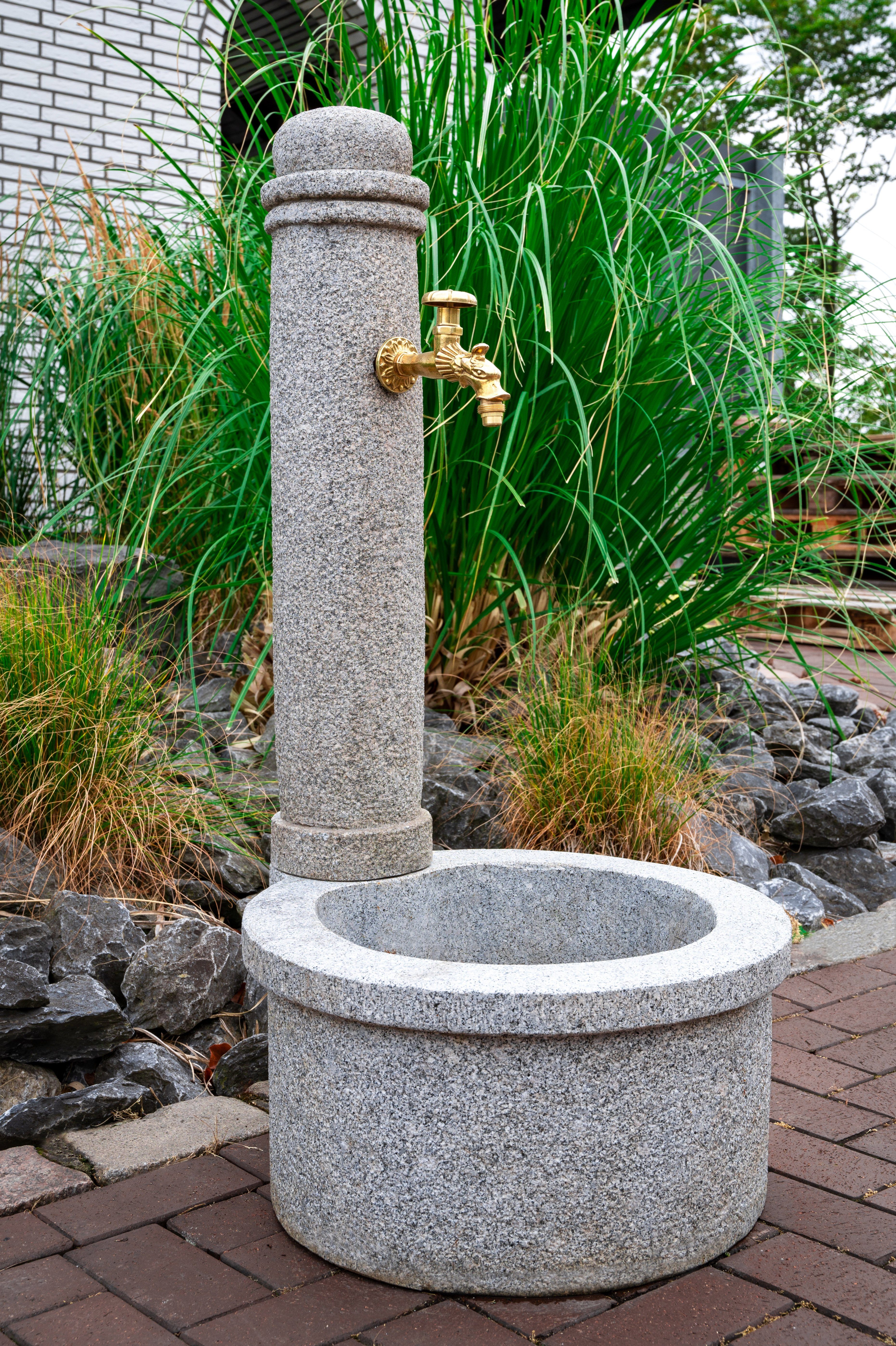 Gartenbrunnen, UV-Strahlung. robust Gartenbrunnen – Granit – IDYL Naturprodukt und witterungsbeständig gegen – Granit ein Frost, sehr Regen