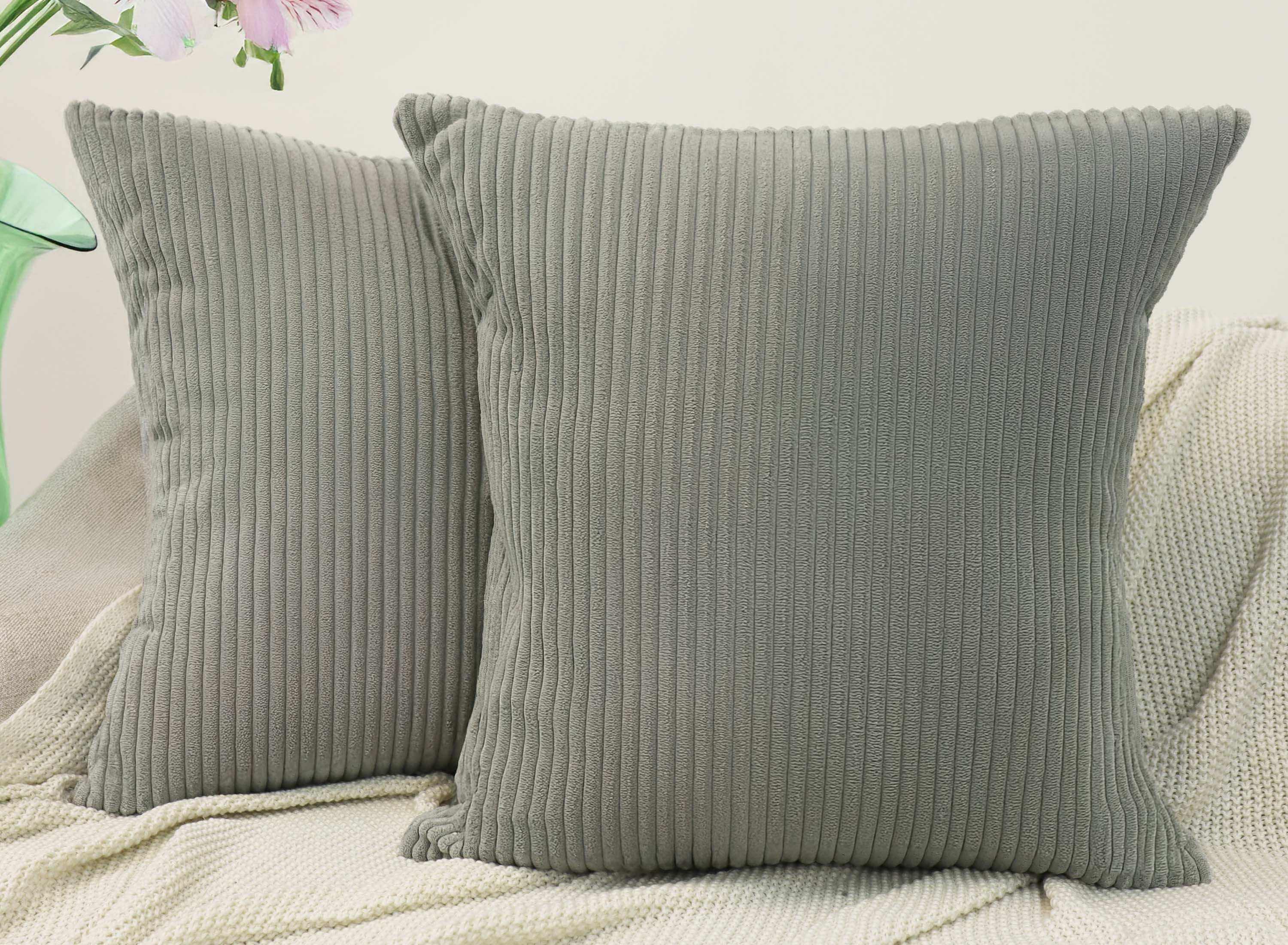 Amilian Dekokissen mit Füllung und Kissenbezug - 2er Set - Kissen, Zierkissen, Sofakissen, (2 Stück), Kopfkissen, Kuschelkissen, Couchkissen mit Kissenfüllung