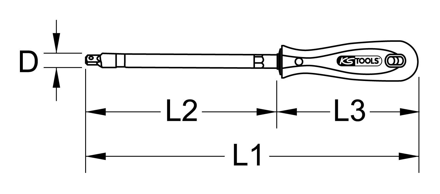 Thumbnail - KS Tools Steckschlüssel ERGOTORQUEplus, Stecknuss-Schraubendreher