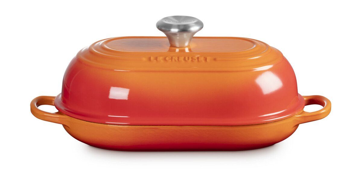 LE CREUSET Geschirr-Set Brot-Bräter 29 cm Signature Ofenrot