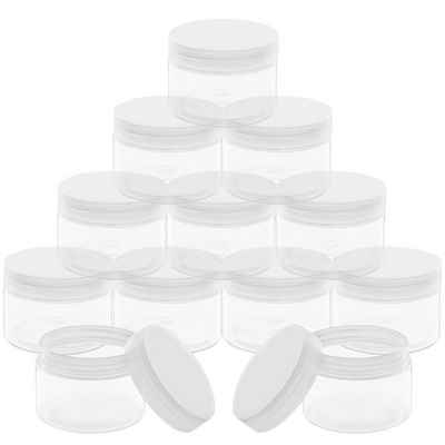 Belle Vous Flachmann Transparente Kosmetikbehälter (12 Stk) - 150ml - Auslaufsicher, Transparente Kosmetikbehälter (12 Stk) - 150ml Döschen - Auslaufsicher