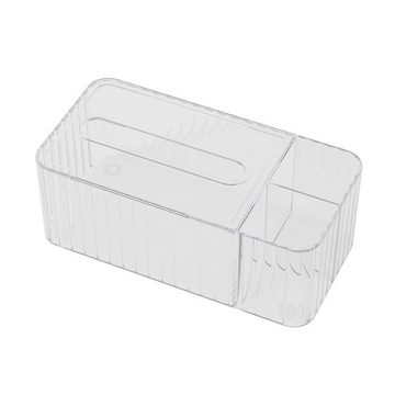 FIDDY Papiertuchbox Transparente Taschentuchbox, multifunktionale Aufbewahrungsbox