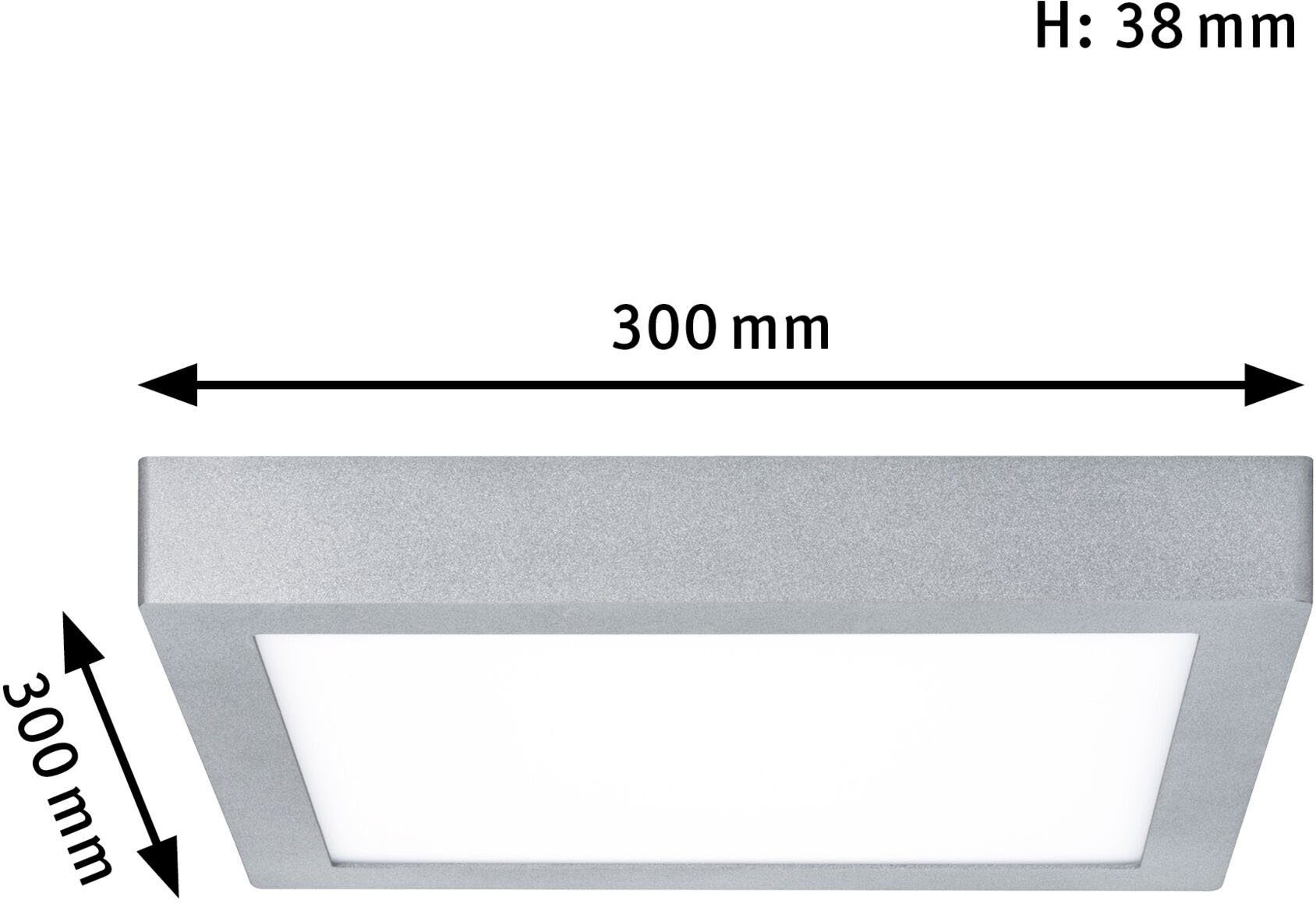 Paulmann LED Deckenleuchte Carpo, Dimmfunktion, mehrere Helligkeitsstufen, LED  fest integriert, Extra-Warmweiß, Warmweiß, LED-Modul, LED Deckenlampe,  Deckenleuchte mit integriertem LED-Leuchtmittel