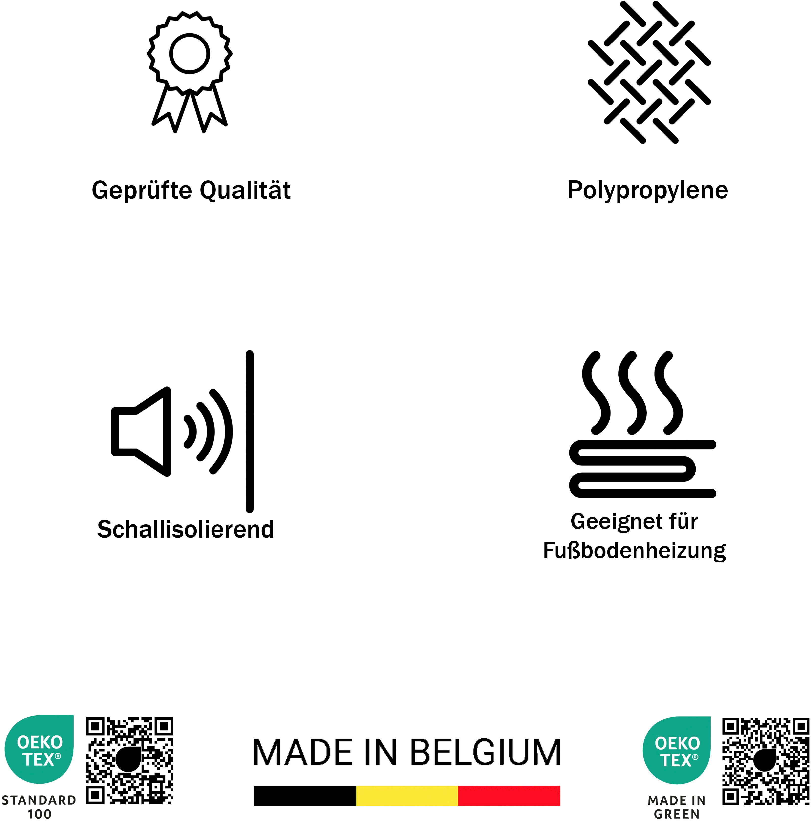 my home Teppich Garry, rechteckig, Höhe: 7 mm, Vintage, Kurzflor, Patchwork-Design, farbenfroh, Wohnzimmer