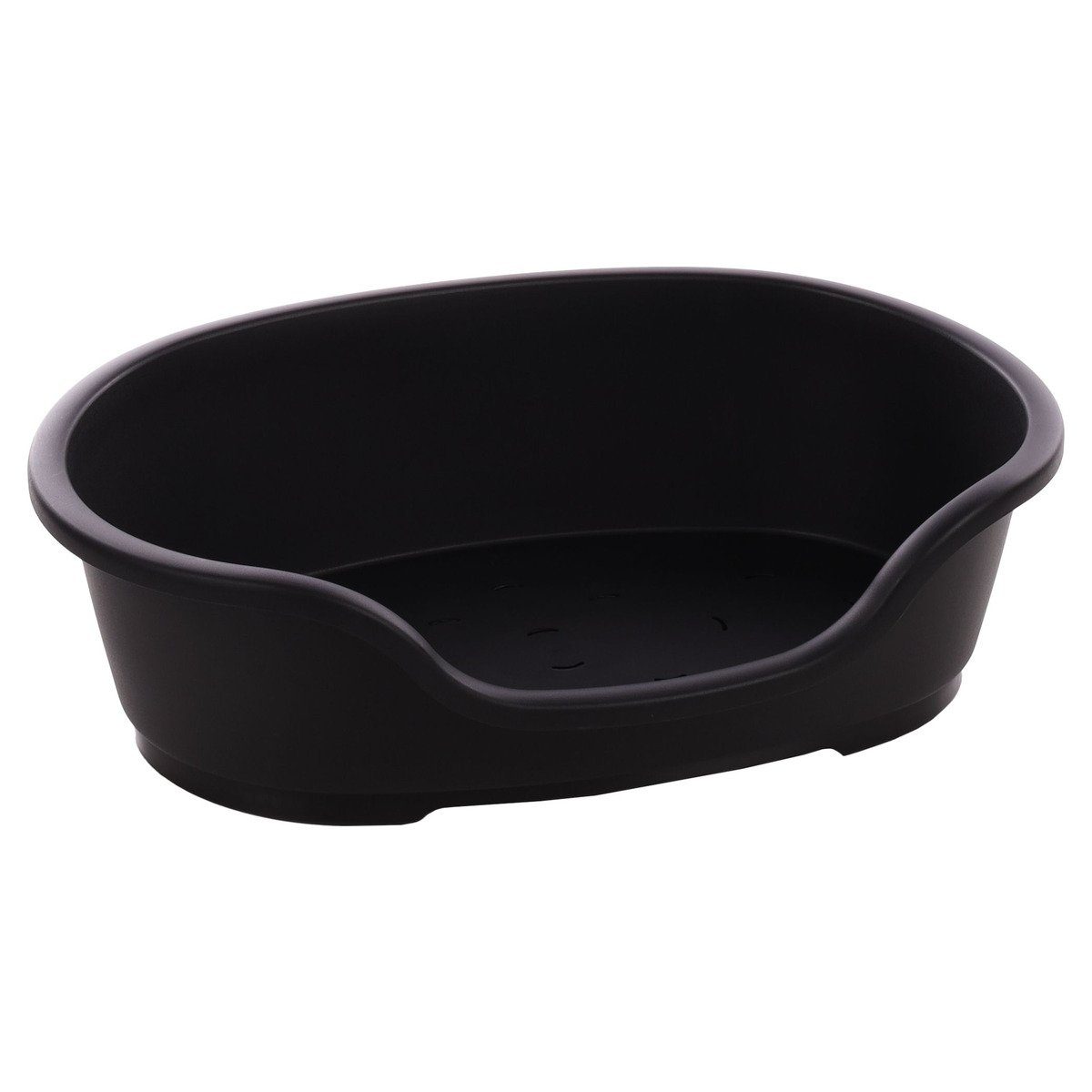 Flamingo Hundekorb Hundekorb Tuck oval aus Kunststoff schwarz günstig online kaufen