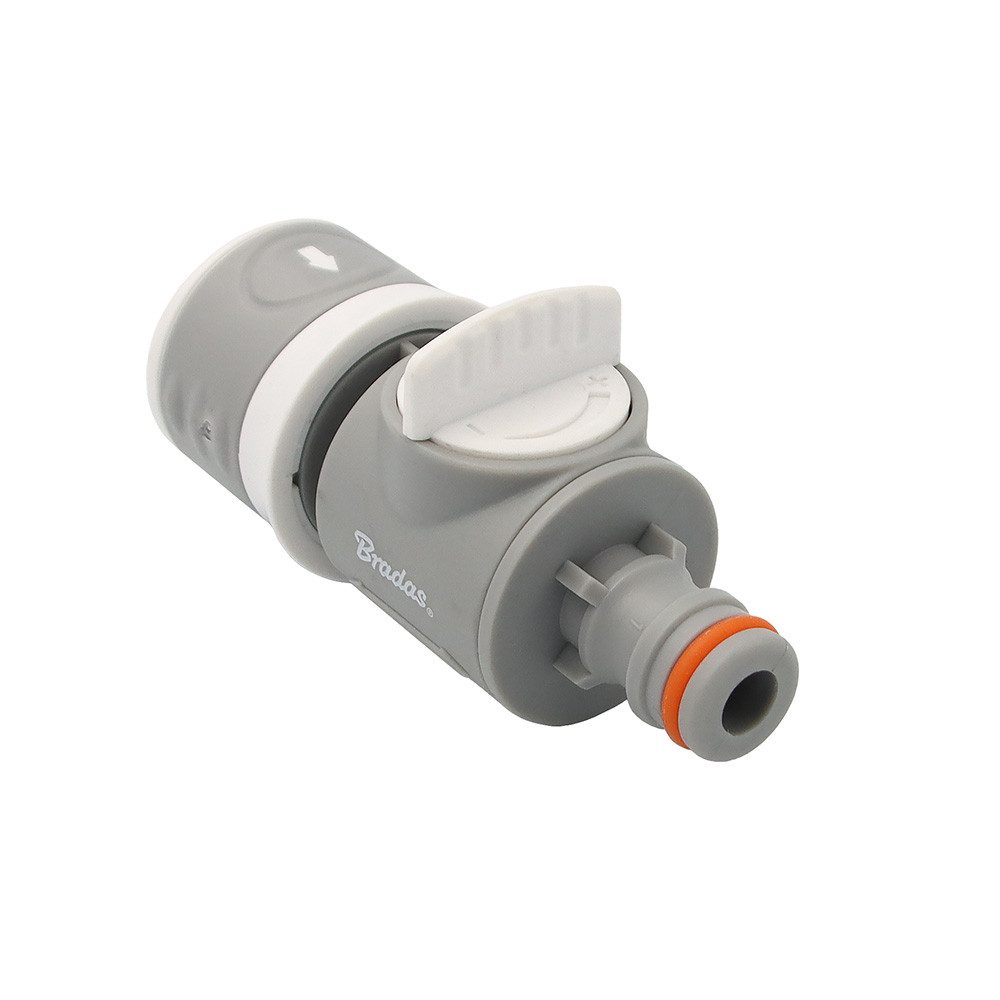 Bradas Schlauchadapter Schnellkupplungsventil mit Nippel Bradas WHITE LINE