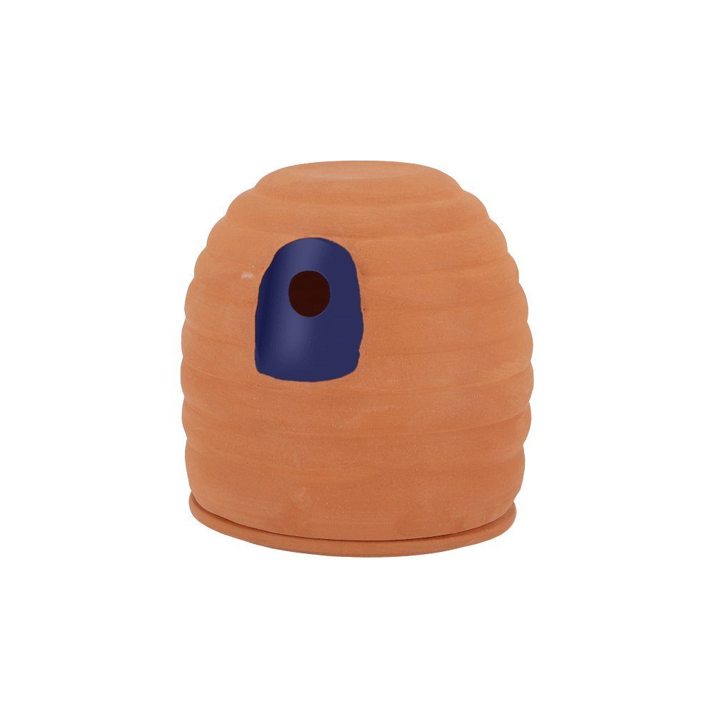esschert design Vogeltränke Hummeltopf rund Nisttopf Deko Hummelhaus Terracotta Bambus Garten