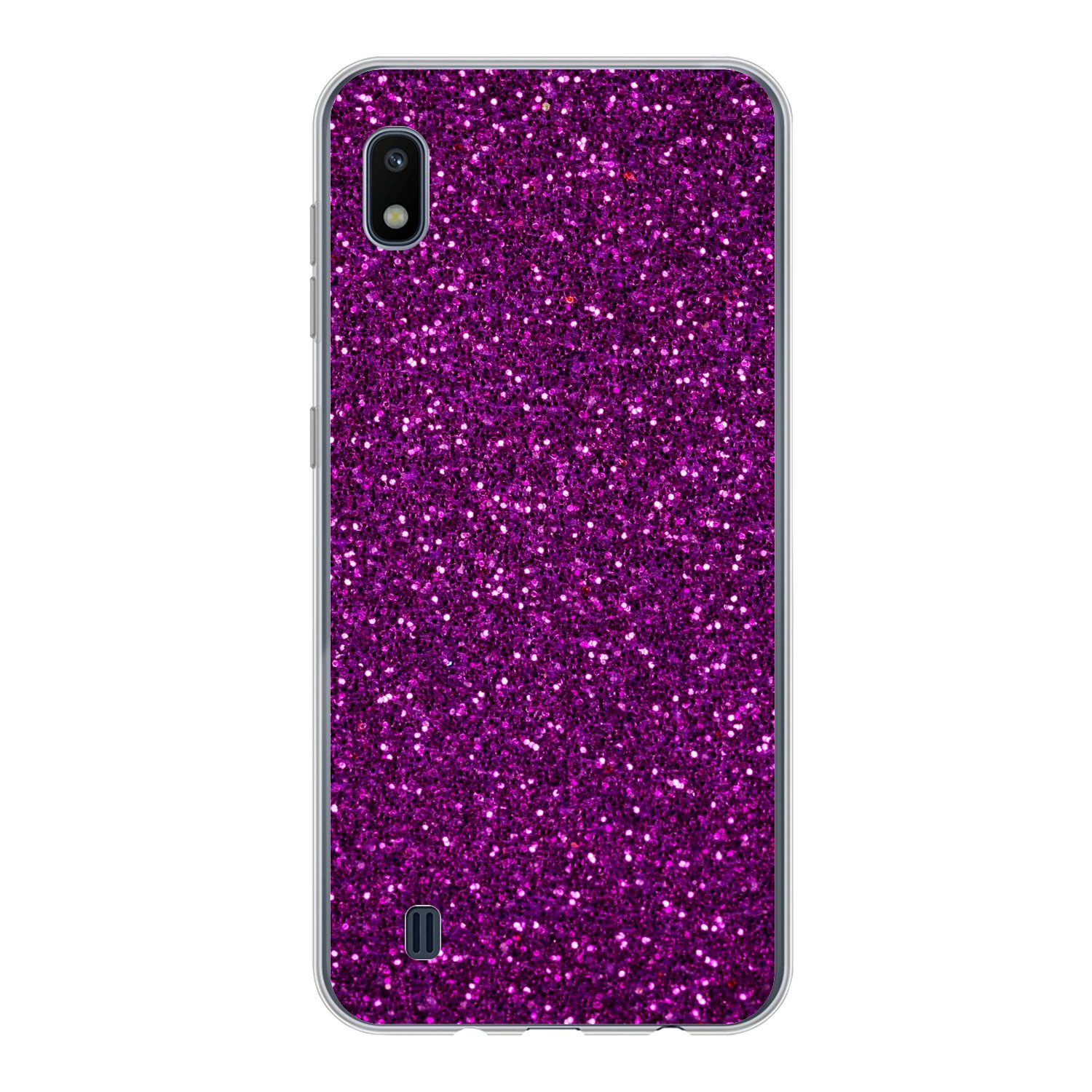 MuchoWow Handyhülle für Samsung Galaxy A10 Lila - Rosa - Muster - Abstrakt, Smartphone-Bumper, Print, Handy Schutzhülle Dünn